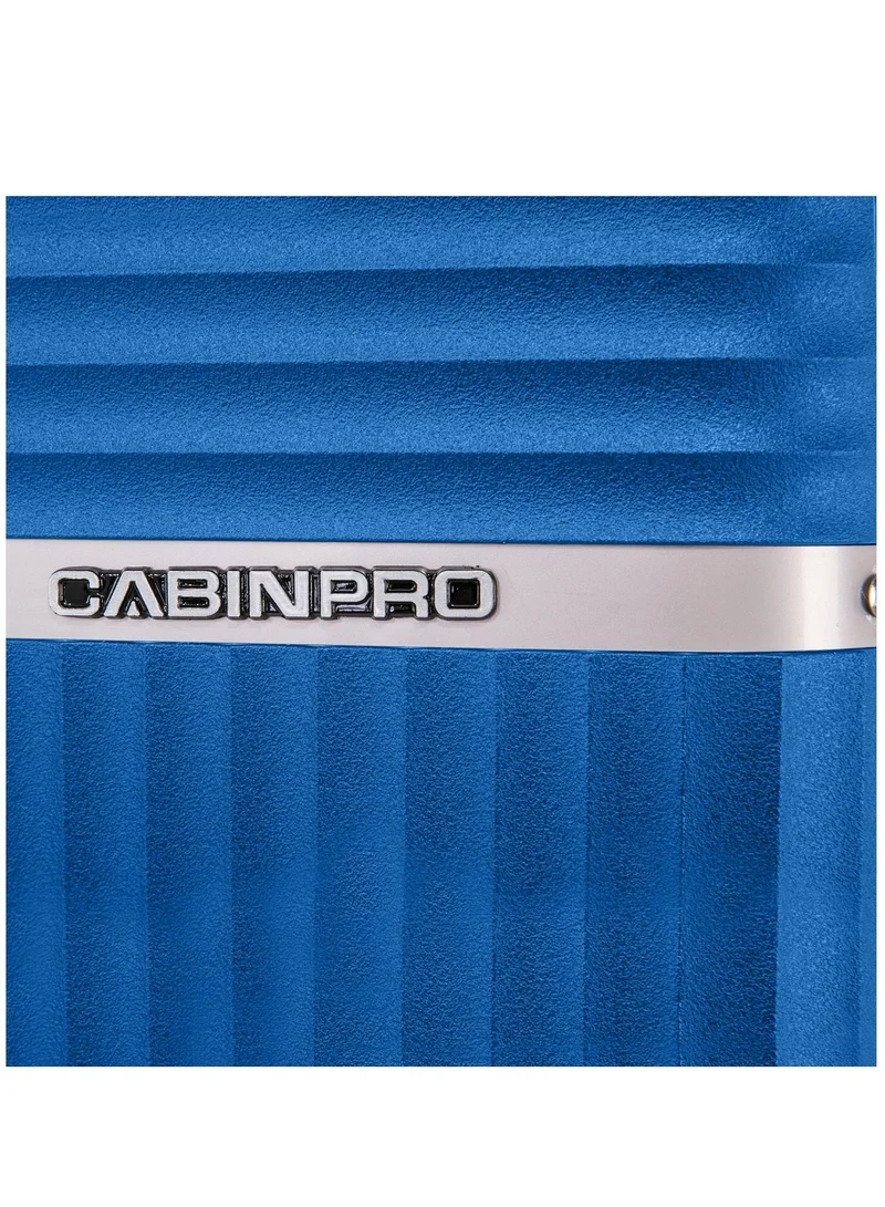 Cabinpro 20 Light Weight PP Fashion Trolley Luggage Expandable Hard Case Carry on Suitcase with Safe Zipper and 4 Quite 360° Double Spinner Wheels CP002 Sapphire Blue  | Best Price UAE